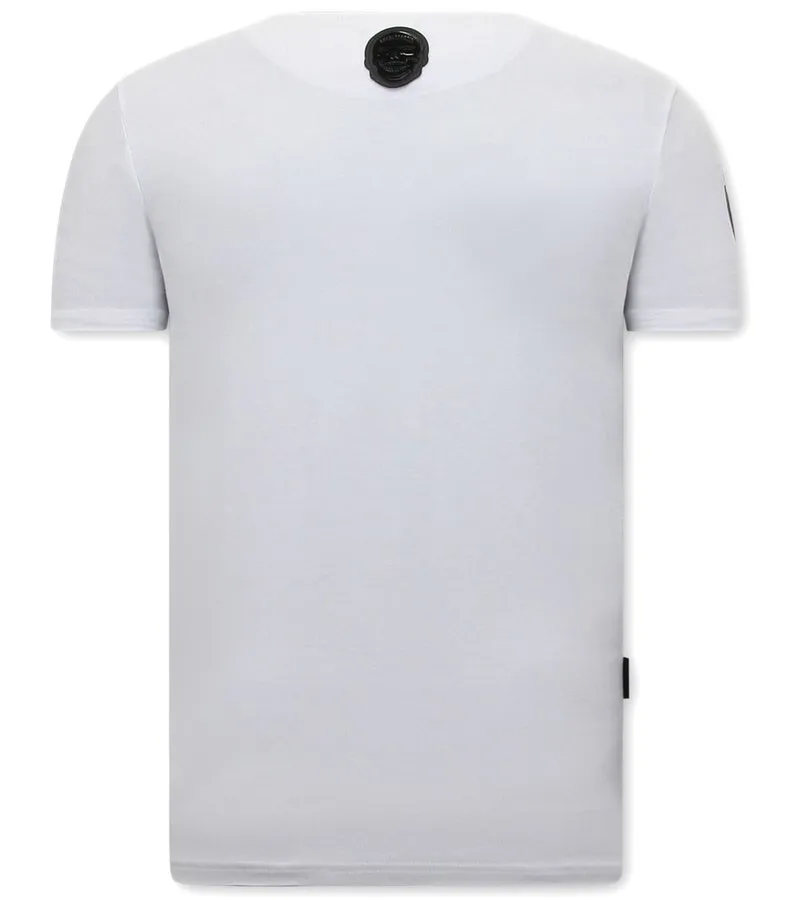 CAMISETAS HOMBRE BATMAN PRINT  BLANCO